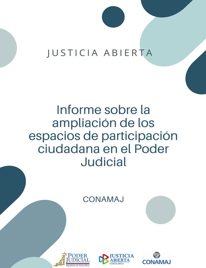 Informe ampliación espacios participativos en el Poder Judicial