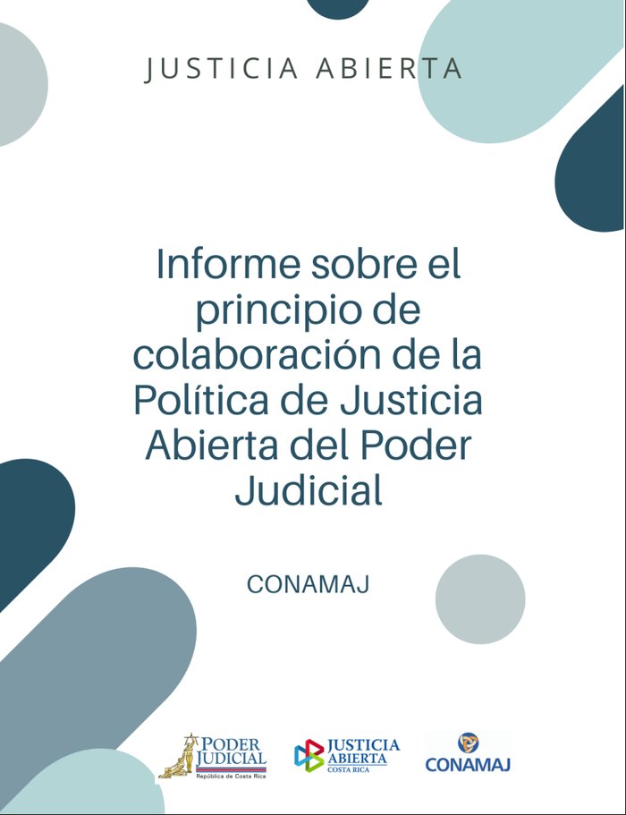 Informe principio de colaboración de la Política de Justicia Abierta